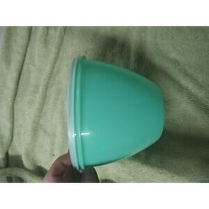 Vintage Tupperware Green Bowl with Lid
